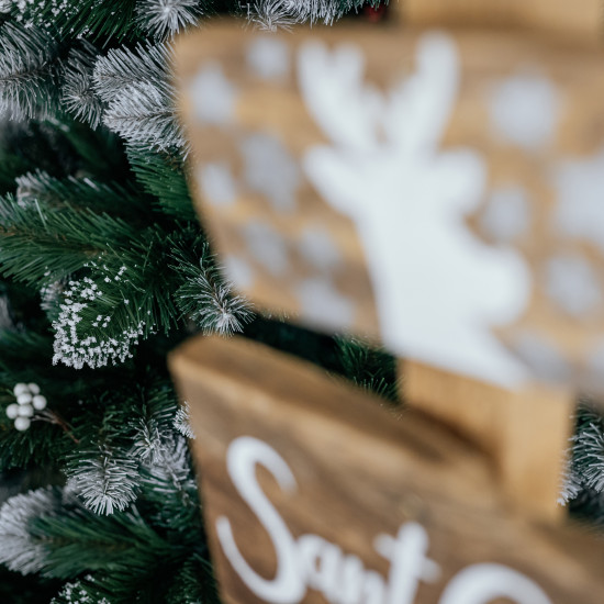 Vánoční zasněžený stromek Borovice ALPINE 250 cm