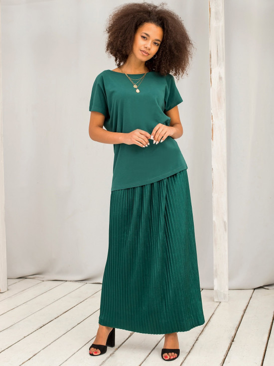 Tmavě zelené tričko Fire