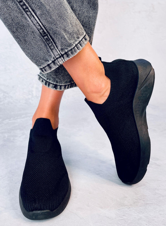Tenisky typu slip-on černé