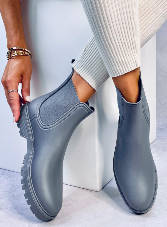 Šedé nízké holínky