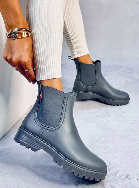 Šedé nízké holínky