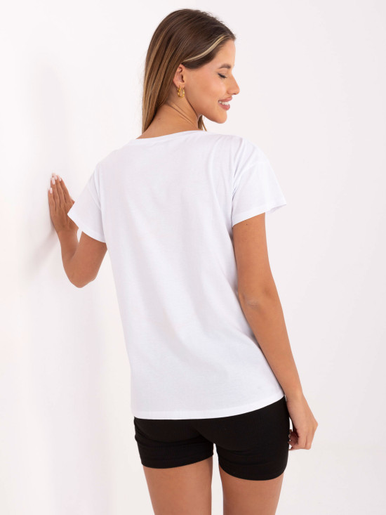 Bílé tričko s nápisem