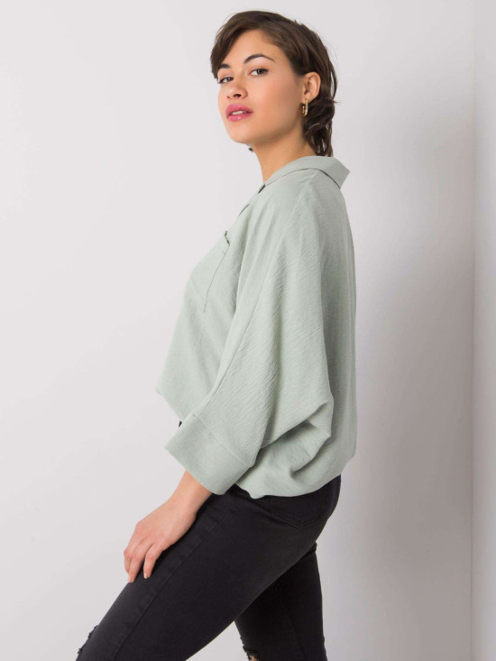 Světle zelená dámská košile RUE PARIS