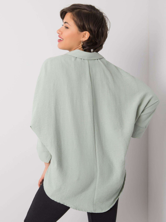 Světle zelená dámská košile RUE PARIS