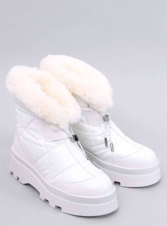 Sněhule na vysoké platformě bílé