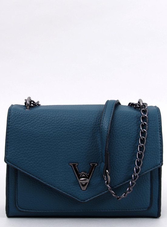 Malá modrá listová kabelka