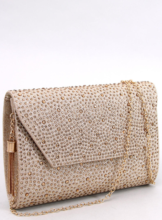 Dámská lesklá kabelka zlatá