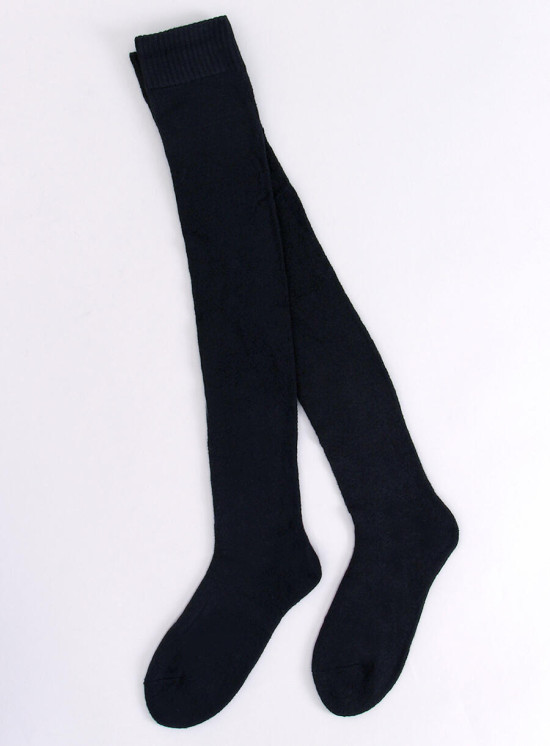 Černé vlněné nadkolenky