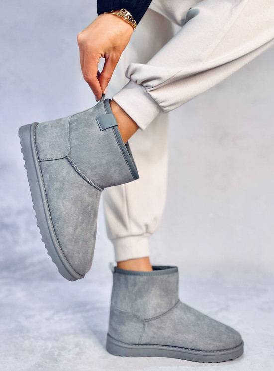 Šedé zateplené nízké sněhule