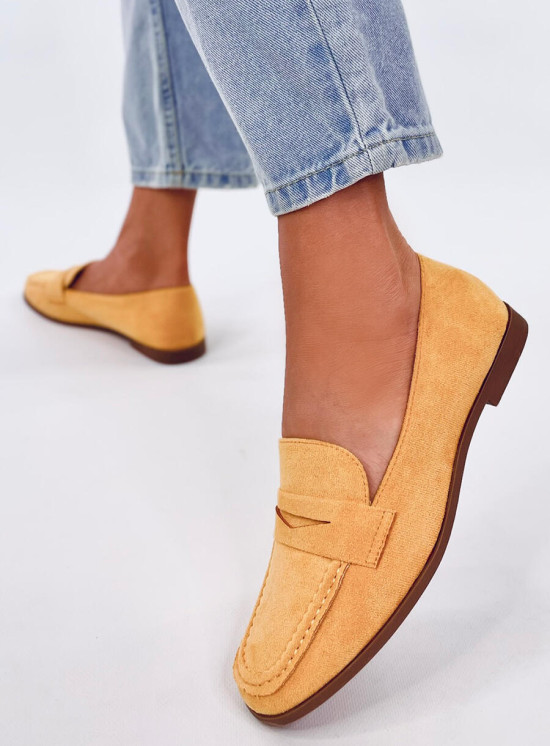 Nízké klasické mokasíny žluté