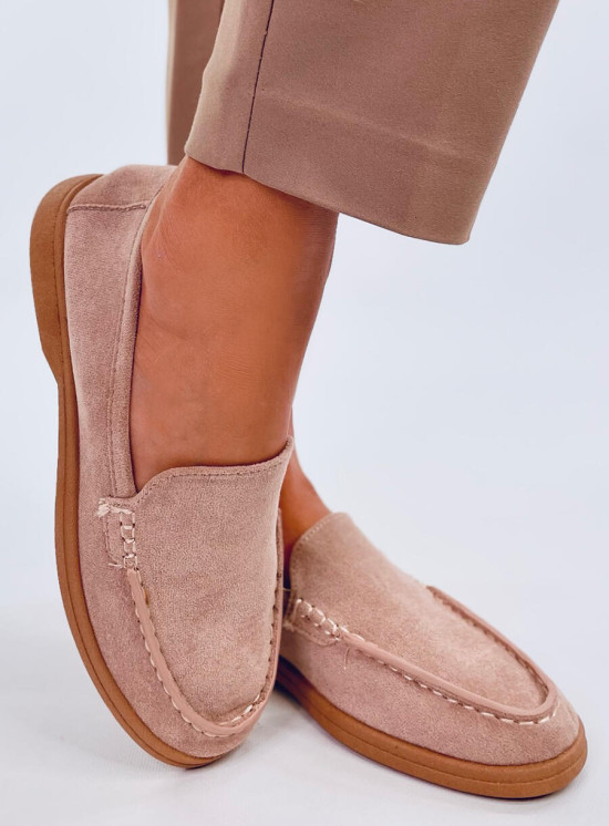 Extra měkké dámské mokasíny béžové