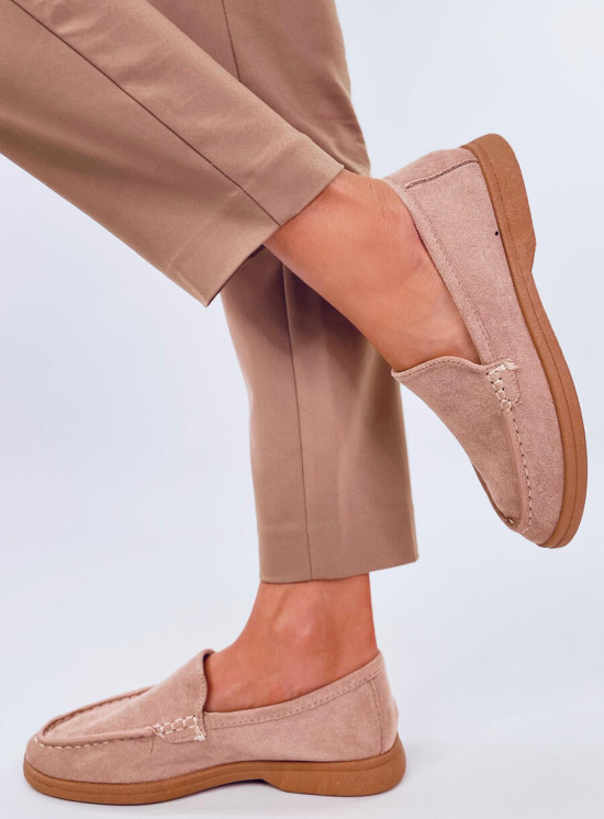 Extra měkké dámské mokasíny béžové