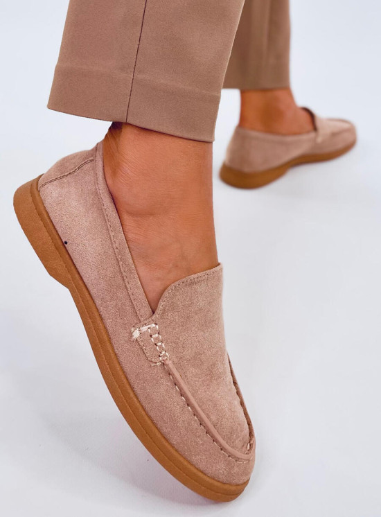 Extra měkké dámské mokasíny béžové