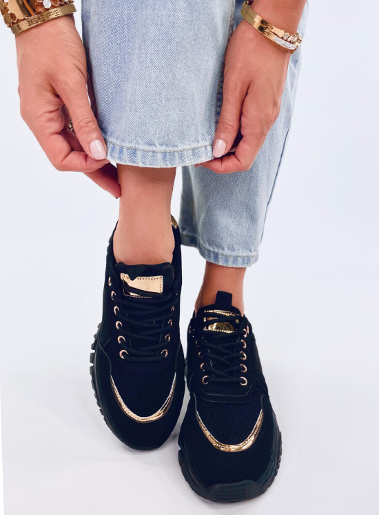 Dámské sportovní tenisky černá/zlatá