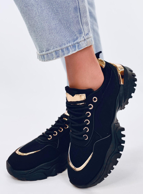 Dámské sportovní tenisky černá/zlatá