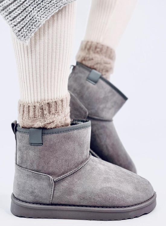 Šedé zateplené nízké sněhule