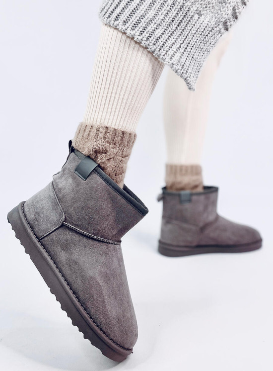 Šedé zateplené nízké sněhule