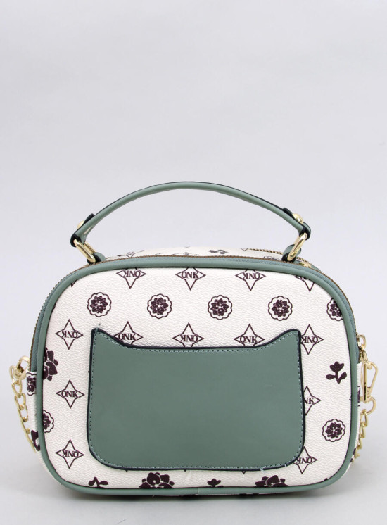 Kufříková kabelka s medvídkem béžová/zelená