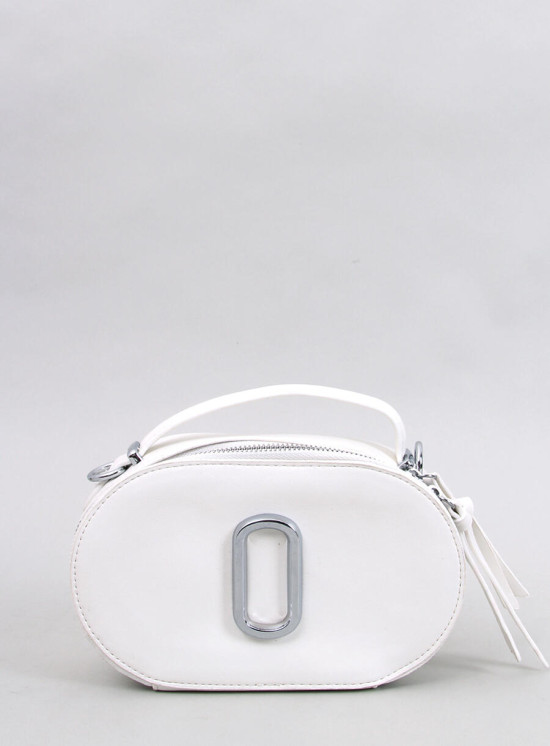 Bílá kabelka se širokým popruhem