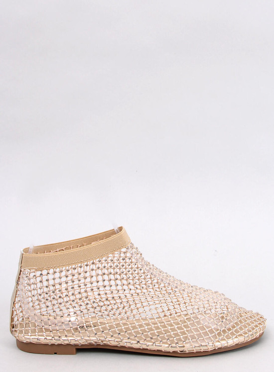 Dámské síťované sandály zlaté