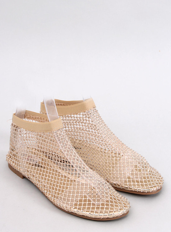 Dámské síťované sandály zlaté