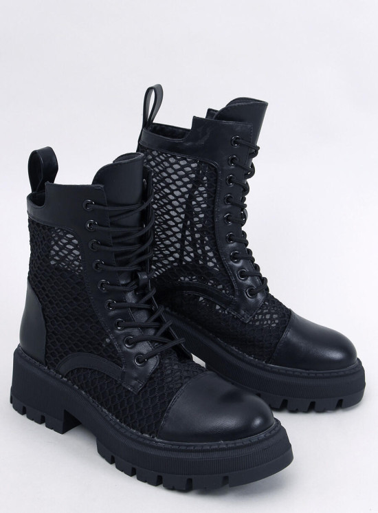 Kozačky se síťovinou černé