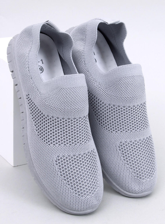 Šedé tenisky bez šněrování