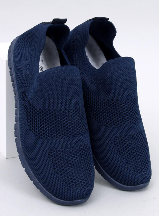 Tmavě modré tenisky bez šněrování