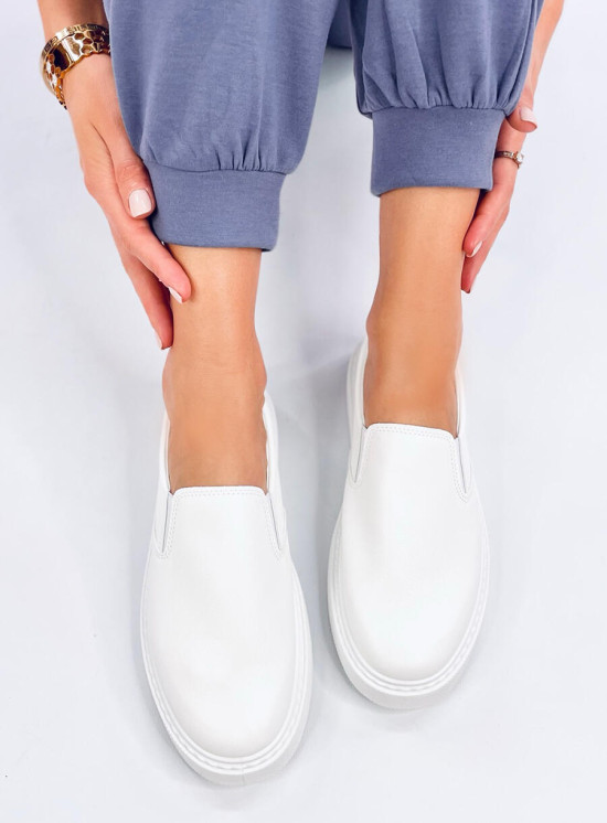 Slip-on dámské tenisky bílé