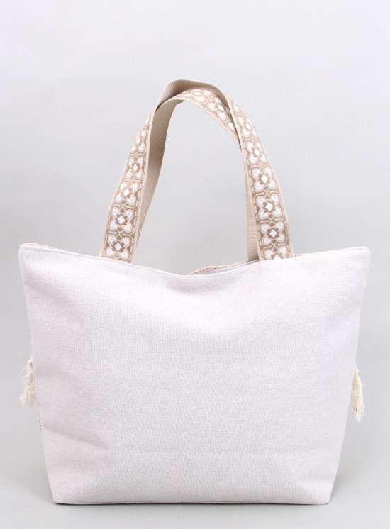 Půdrově růžová velká plážová taška BOHO