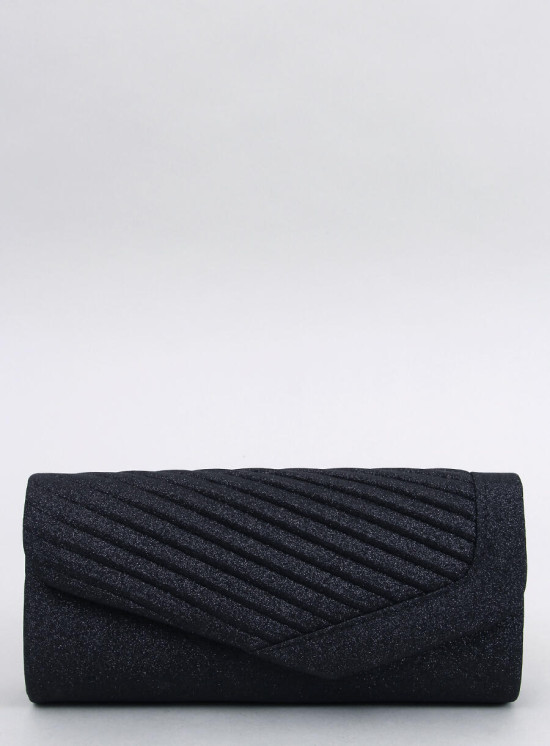 Černá lesklá formální kabelka