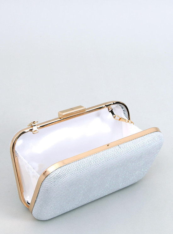 Lesklá dámská kabelka bílá