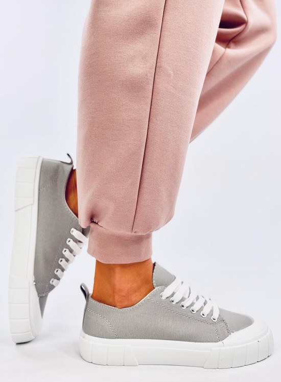 Šedé plátěné dámské tenisky