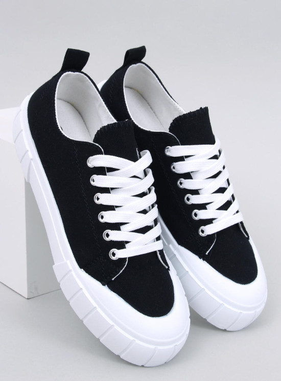 Černé plátěné dámské tenisky