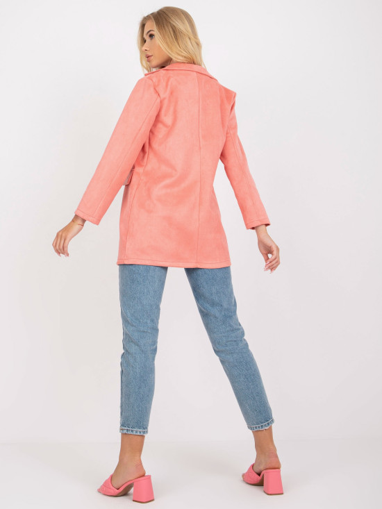 Stylové dámské broskvové sako