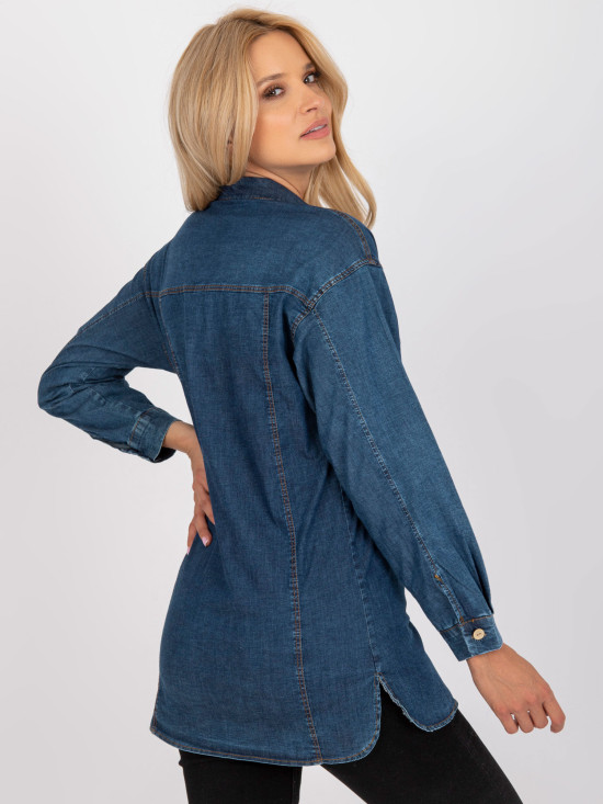 Dámská košile v tmavě modré barvě