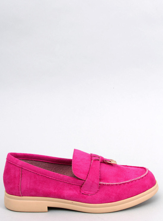 Fuchsiové semišové mokasíny Olivia