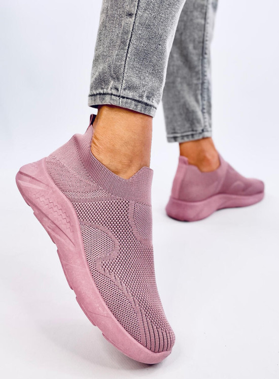 Tenisky typu slip-on růžové