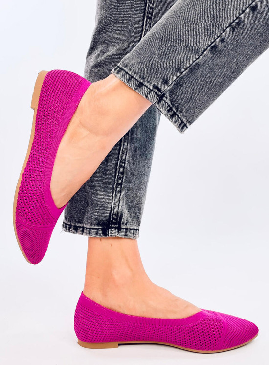 Ažurové baleríny fuchsiové