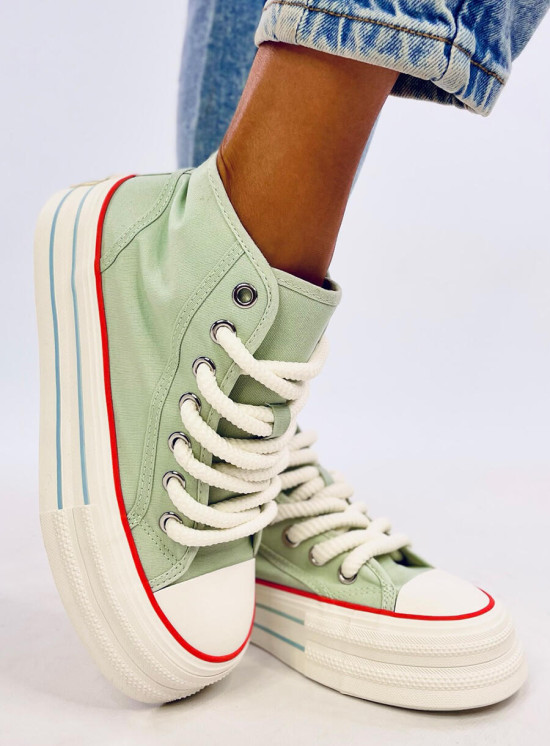 Vysoké tenisky RIA světle zelené