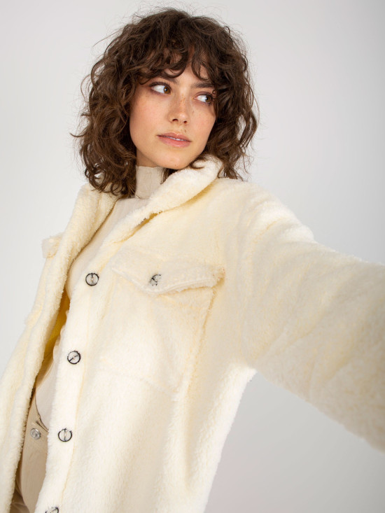 Ecru dlouhá košile