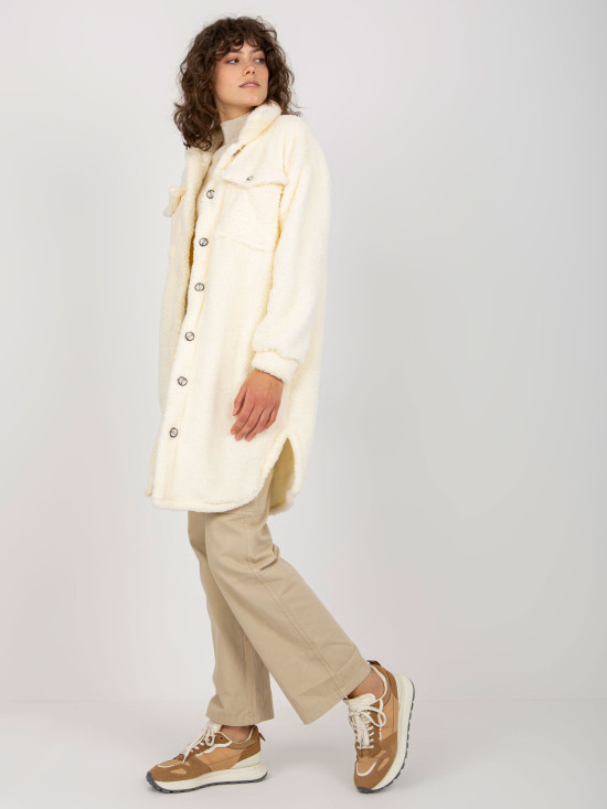 Ecru dlouhá košile