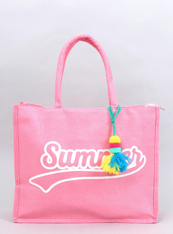 Světle růžová plážová taška Summer