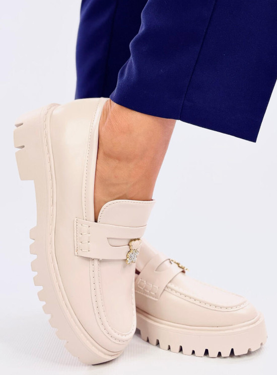 Béžové mokasiny ELSA