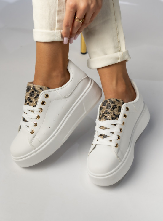 Dámské tenisky bílá/leopard