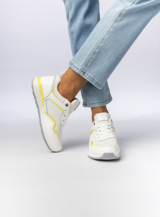 Sportovní tenisky LUCY bílá/žlutá