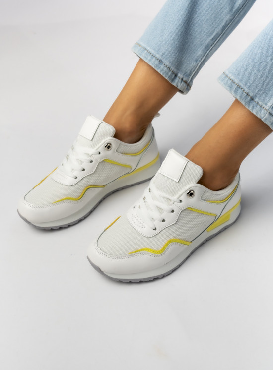 Sportovní tenisky LUCY bílá/žlutá