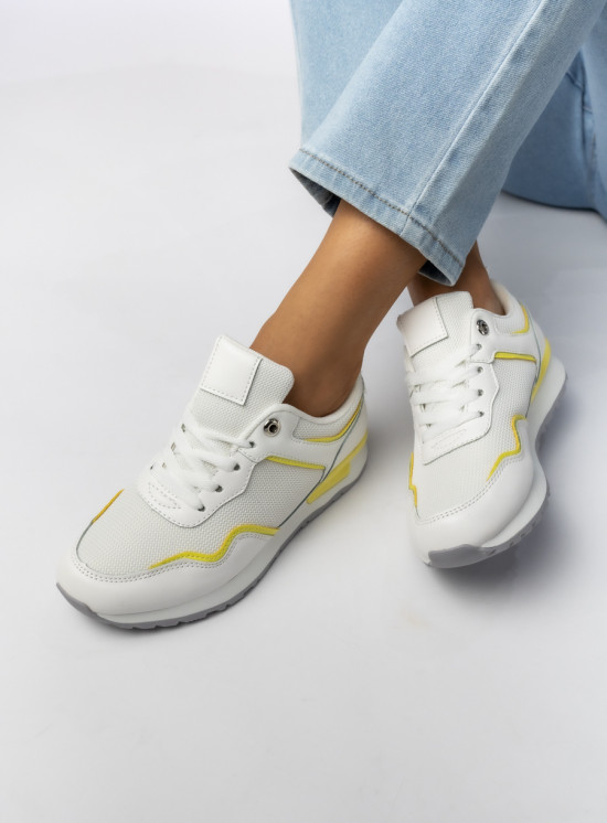 Sportovní tenisky LUCY bílá/žlutá