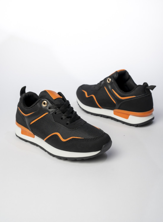 Sportovní tenisky LUCY černá/oranžová