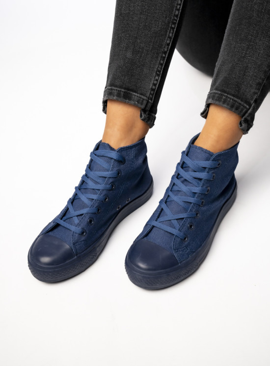 Dámské plátěné tenisky OHIO jeans modré